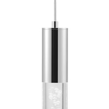 Load image into Gallery viewer, Three Light Transparent Metal Dimmable Smart Enabled Chandelier With Shades - Black / Clear