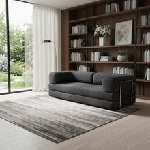 Load image into Gallery viewer, Chenille Convertible Futon Sleeper Sofa - Gray
