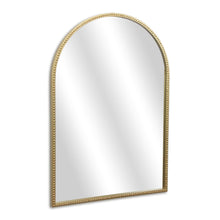Load image into Gallery viewer, 34" Metal Beaded Arch Accent Mirror - Gold