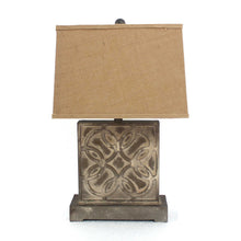 Load image into Gallery viewer, Vintage With Khaki Linen Shade Table Lamp - Brown