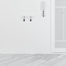 Load image into Gallery viewer, Classic Two Hook Hanging Coat Rack - White