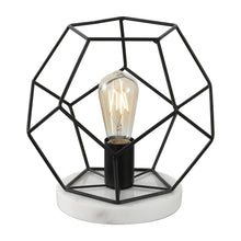 Load image into Gallery viewer, 10" Geometric Table Lamp LED - Black