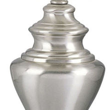 Load image into Gallery viewer, Metal Urn Table Lamp With White Classic Empire Shade - Nickel