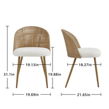 Load image into Gallery viewer, Bohemian Style Double Seater Dining Chair