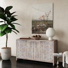 Load image into Gallery viewer, Accent Cabinet Farmhouse Style 4 Door Wooden Cabinet Sideboard Buffet Server Cabinet Storage Cabinet, For Living Room, Entryway, Hallway, Office, Kitchen And Dining Room
