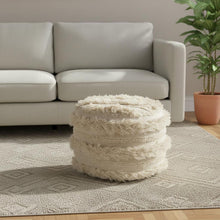 Load image into Gallery viewer, Cotton Ottoman - Ivory