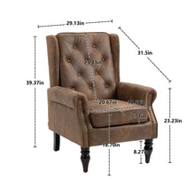 Load image into Gallery viewer, Modern Accent Armchair With Sturdy Wood Legs