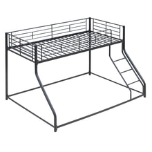 Load image into Gallery viewer, Metal Floor Bunk Bed With Sloped Ladder, Space Saving Design