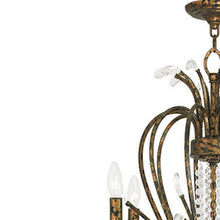 Load image into Gallery viewer, Multi Light Metal Dimmable Chandelier With Shades - Bronze / Clear