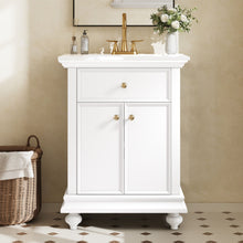Load image into Gallery viewer, Modern Bathroom Vanity With Tip-Out Drawer And Soft-Close Hinges