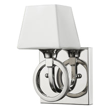 Load image into Gallery viewer, Metal Wall Light With Frosted Glass Shade - Silver