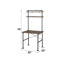 Load image into Gallery viewer, Ensata - Rustic Writing Desk - Black / Oak