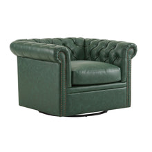 Load image into Gallery viewer, Chesterfield Style Swivel Club Chair With Button Tufted