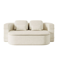 Load image into Gallery viewer, 2 In 1 Foldable Sofa Bed With Multi Functional Blanket, Floor Lounge Sofa
