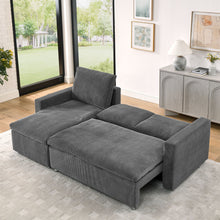 Load image into Gallery viewer, Convertible L Shaped Sleeper Sofa Bed With Reversible Chaise And Storage