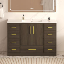 Load image into Gallery viewer, Bathroom Vanity With Abundant Storage 2 Soft Close Doors And 9 Drawers