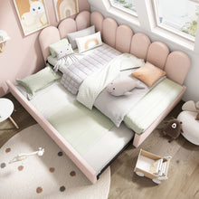 Load image into Gallery viewer, Upholstered Daybed With Metal Slatted Base