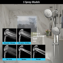 Load image into Gallery viewer, Dual Shower Head With Adjustable Slide Bar And Multi Function Settings