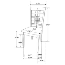 Load image into Gallery viewer, Lattice Back Side Chair (Set of 2) - Brown