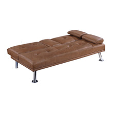 Load image into Gallery viewer, Adjustable Sofa With Fold Down Table And Cup Holders
