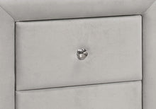 Load image into Gallery viewer, Nightstand, Storage Drawer Versatile Use, Upholstered, Transitional