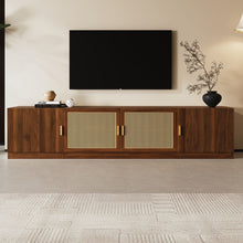 Load image into Gallery viewer, TV Stand, Media Console With Adjustable Shelves - Walnut