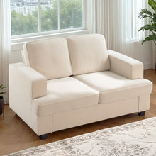 Load image into Gallery viewer, Modern Loveseat, Comfortable 2 Seater Couch With Deep Seating, Loose Back Cushions, Wide Arms