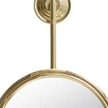 Load image into Gallery viewer, 29" Round Iron Framed Accent Mirror - Gold