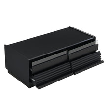 Load image into Gallery viewer, Modern Rectangle Coffee Table With 4 Drawers And 2 Display Shelves