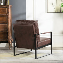 Load image into Gallery viewer, Classic Mid Century Modern Accent Chair With Durable Square Metal Frame, Armchair
