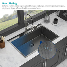 Load image into Gallery viewer, 33" Drop In Kitchen Sink With Ledge Workstation, 16 Gauge Stainless Steel - Gunmetal Black