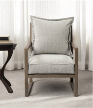 Load image into Gallery viewer, Fabric Arm Chair - Ash Gray / Brown
