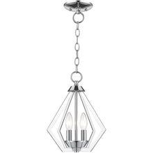 Load image into Gallery viewer, Two Light Dimmable Chandelier With Shades - Silver