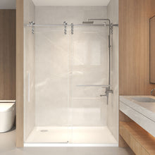 Load image into Gallery viewer, Frameless Sliding Bathtub Door With Frame