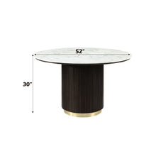 Load image into Gallery viewer, Clayten - Around Dining Table - Marble / Espresso