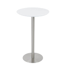Load image into Gallery viewer, Metallic Rounded Steel Bar Table - White And Silver