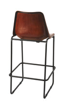 Load image into Gallery viewer, 42" Iron Bar Chair - Brown / Black