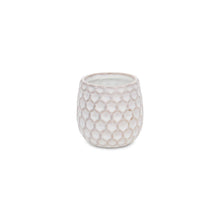 Load image into Gallery viewer, Geometric Round Pot Planter - White