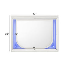 Load image into Gallery viewer, Tarian - Mirror With LED - White