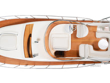 Load image into Gallery viewer, Hand Painted Model Boat - White / Light Brown