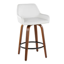 Load image into Gallery viewer, Daniella - Contemporary Fixed Height Counter Stool With Swivel With Round Footrest (Set of 2)
