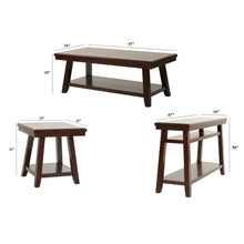 Load image into Gallery viewer, 3 Piece Occasional Table Se, Coffee Table, End Table & Sofa Table - Walnut