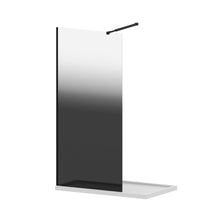 Load image into Gallery viewer, Gradient Shower Door With Handle - Matt Black