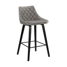 Load image into Gallery viewer, 26" Iron Counter Height Bar Chair - Gray And Black