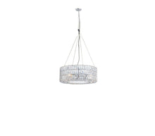 Load image into Gallery viewer, Lantern Metal Chandelier With Shades - Silver