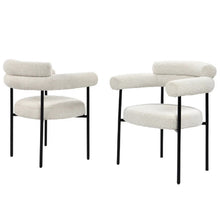 Load image into Gallery viewer, Upholstered Accent Dining Chairs With Armrests (Set of 2)