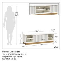Load image into Gallery viewer, Rene - Scalloped TV Stand For TVs Up To 65" - White