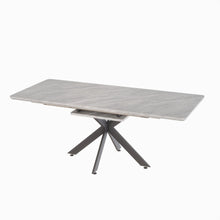 Load image into Gallery viewer, Modern Extendable Dining Table Set For 6 - 8 - Black / Gray