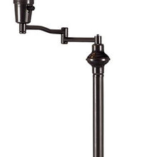 Load image into Gallery viewer, Swing Arm Floor Lamp With Beige Empire Shade - Bronze