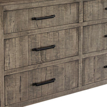 Load image into Gallery viewer, Solid Wood Six Drawer, Double Dresser - Brown